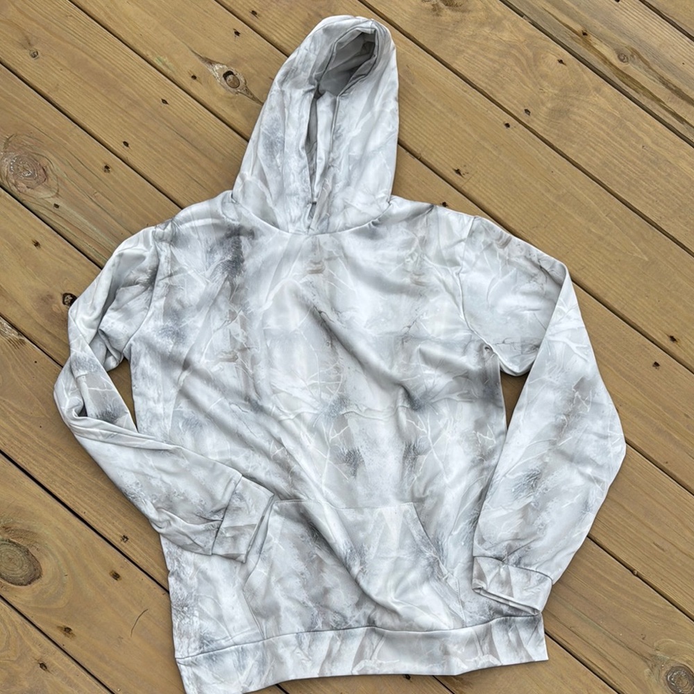 Gray Camouflage Men's Hoodie